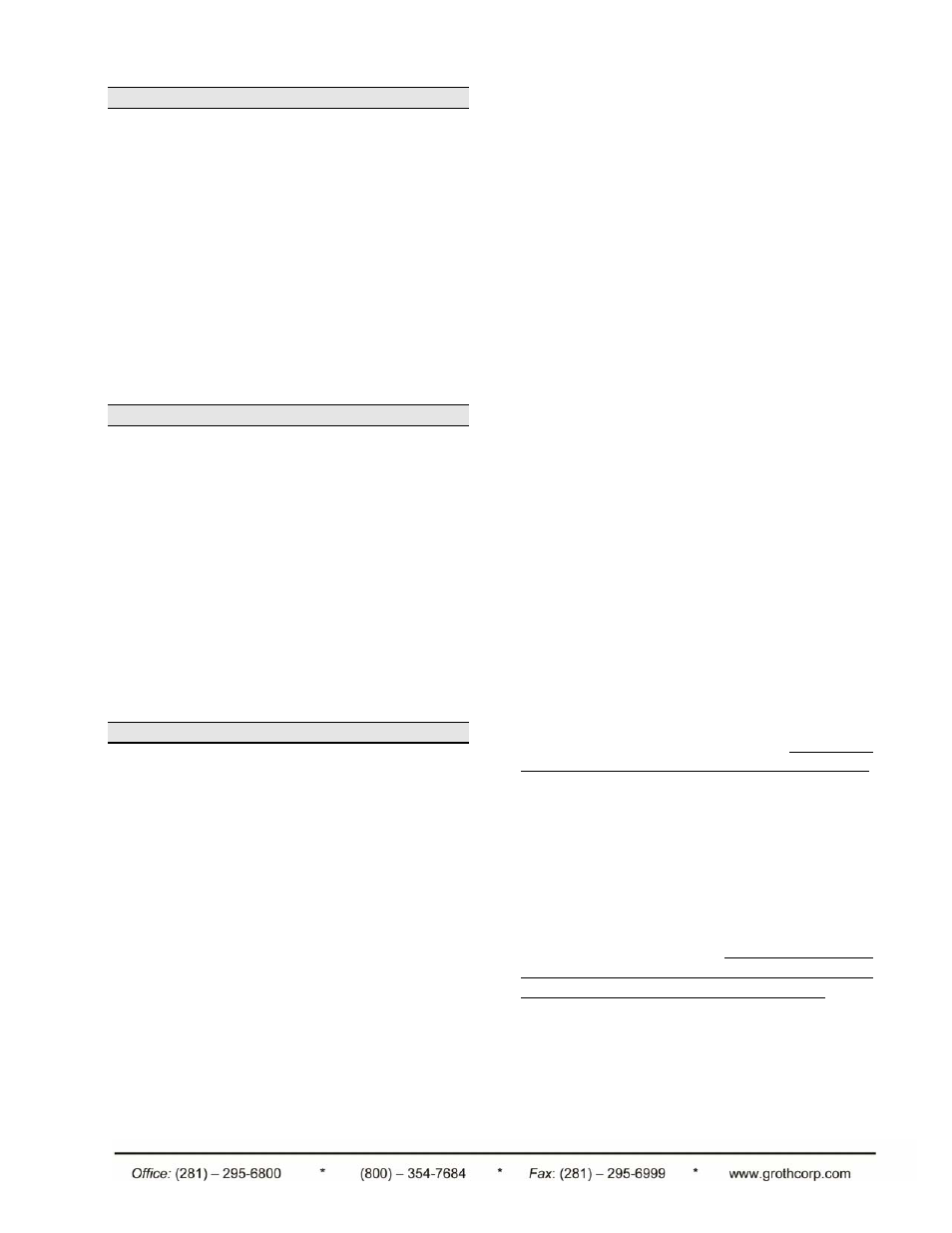 Groth 1660A User Manual | Page 2 / 16