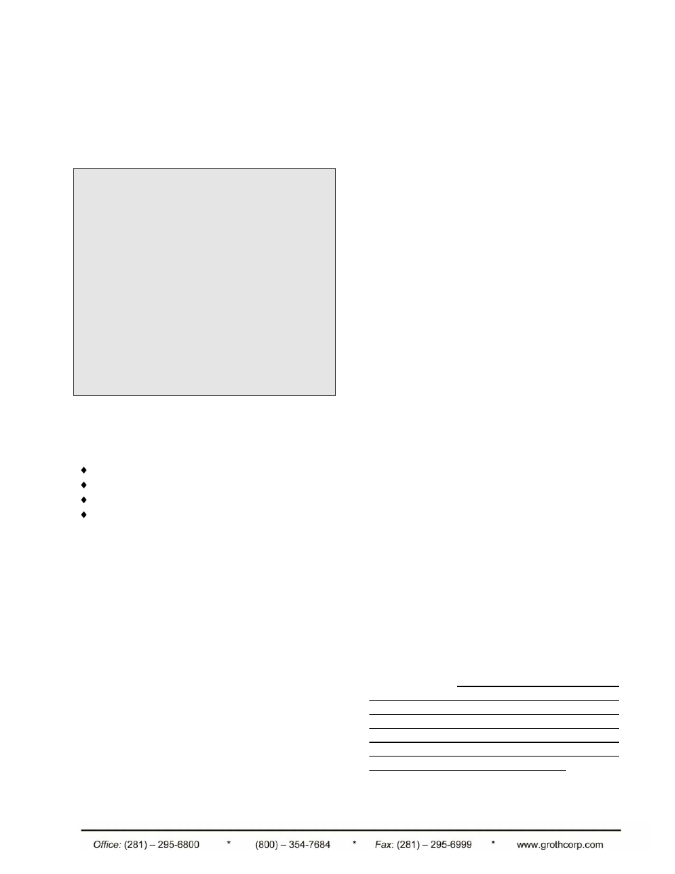 Groth 1660A User Manual | Page 7 / 16