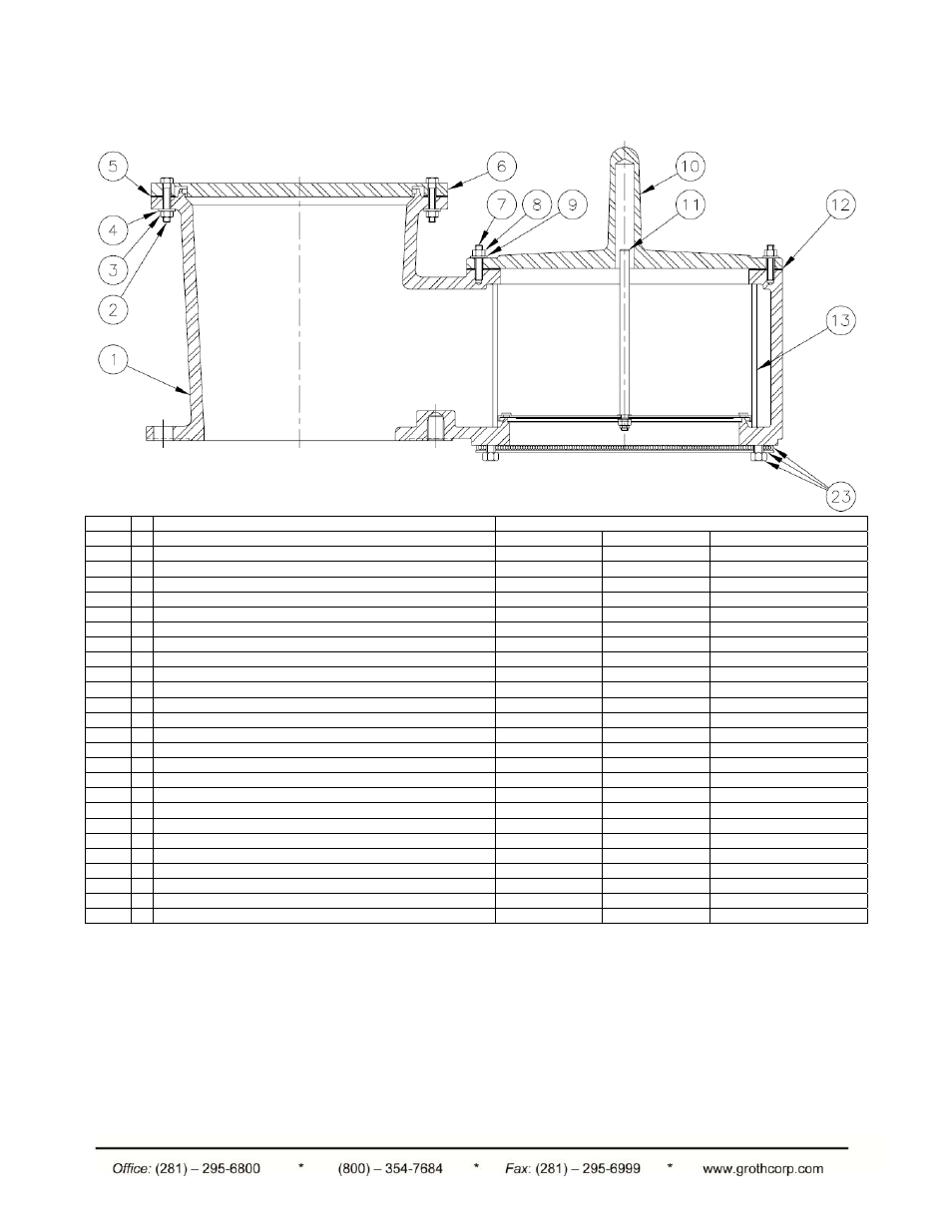 Appendix b: model 1810a vacuum relief valve | Groth 1800A User Manual | Page 12 / 17