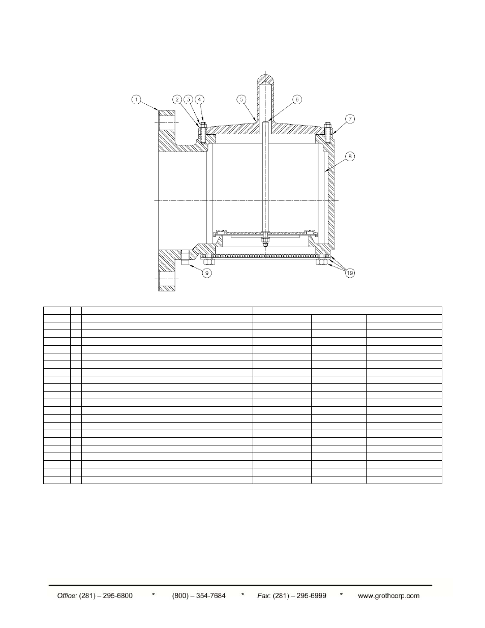 Appendix f: model 1870a vacuum relief valve | Groth 1800A User Manual | Page 16 / 17