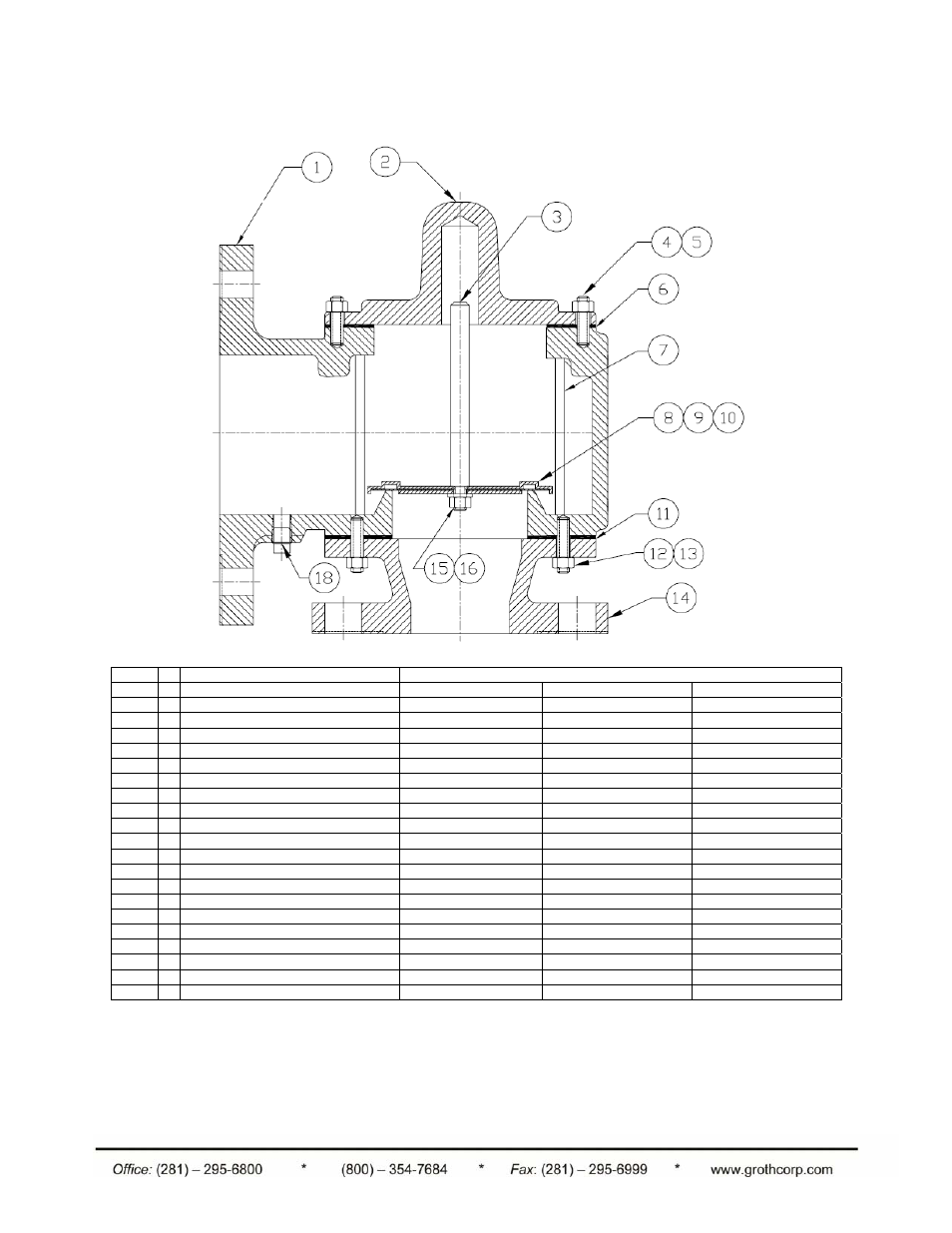 Appendix c: model 1260a pressure relief valve | Groth 1200A User Manual | Page 14 / 17