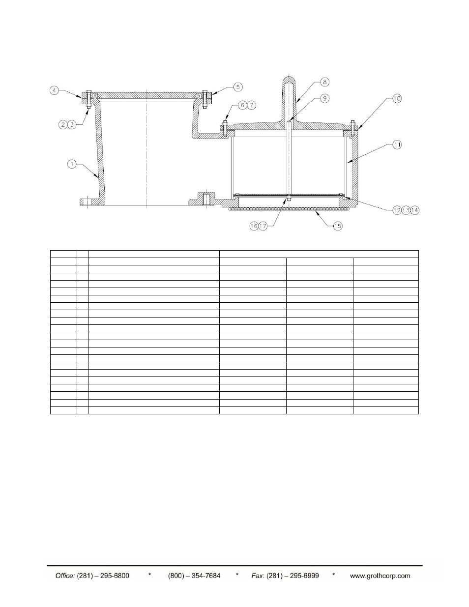 Appendix d: model 1300a vacuum relief valve | Groth 1200A User Manual | Page 15 / 17