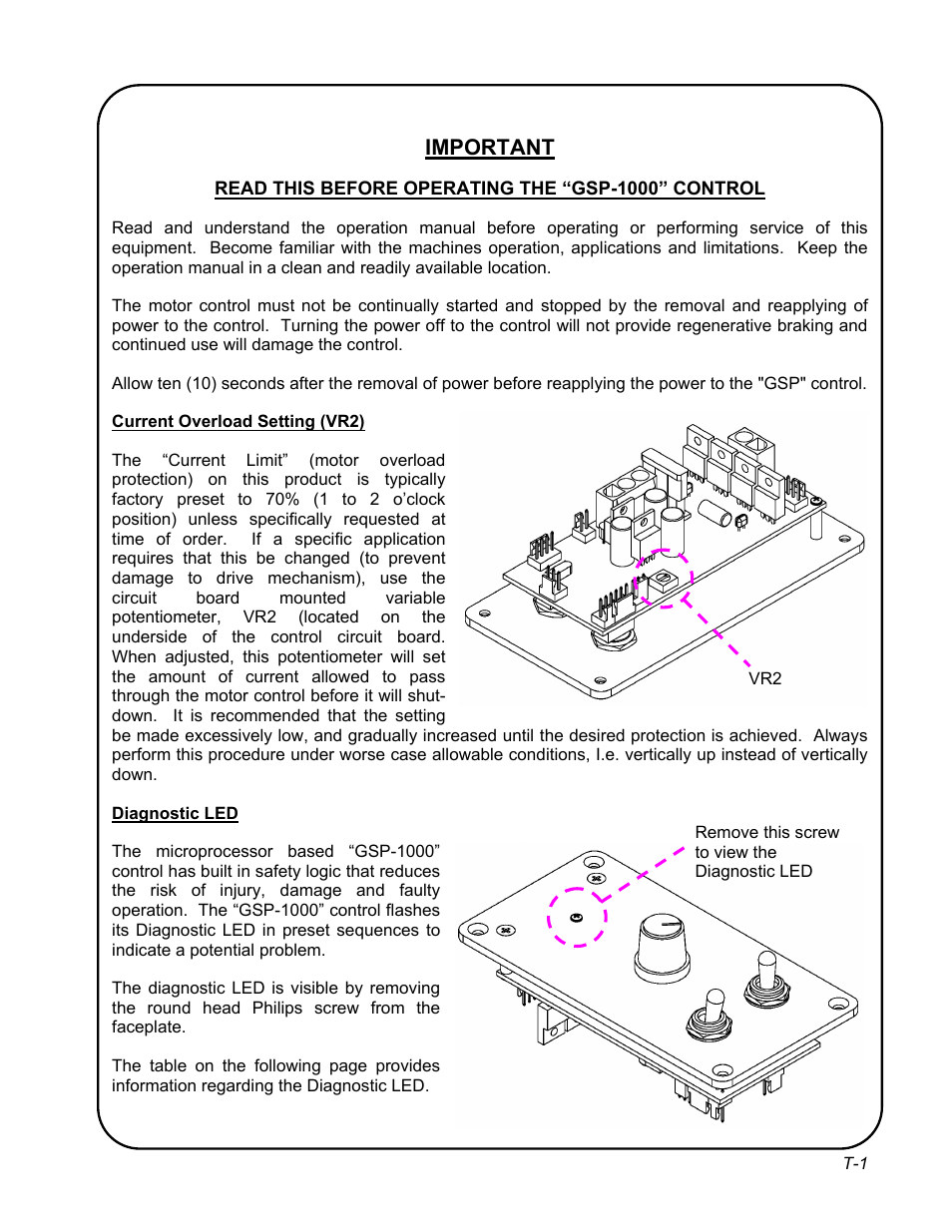 Important | Gullco KR-200-L User Manual | Page 21 / 32