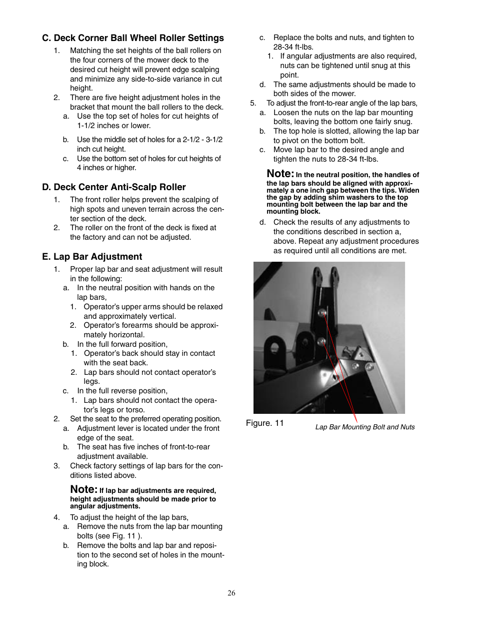 Cub Cadet 19HP Enforcer 44 User Manual | Page 26 / 32