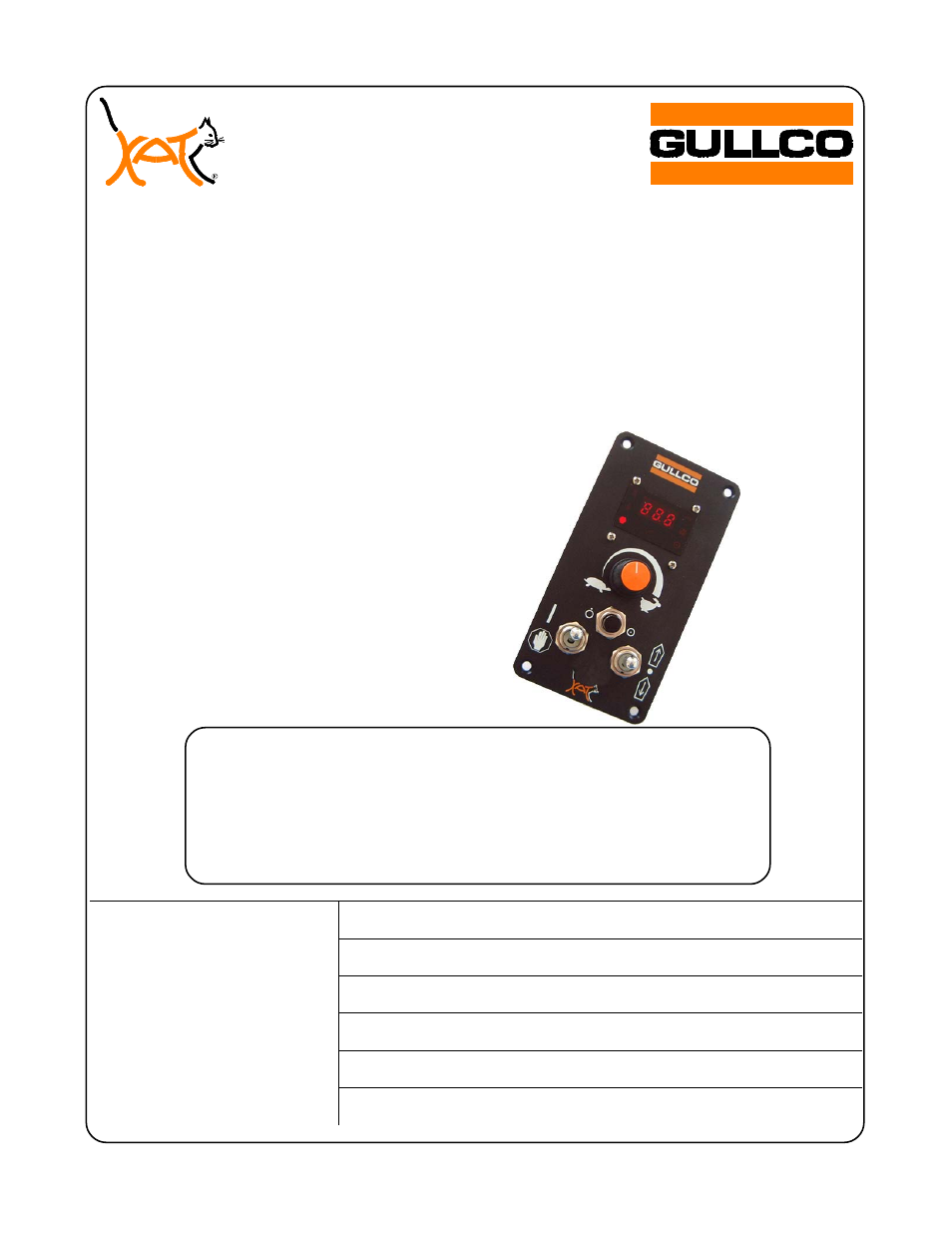Model: gsp-2100, Parts list & operating instructions | Gullco GK-200-RL User Manual | Page 29 / 50