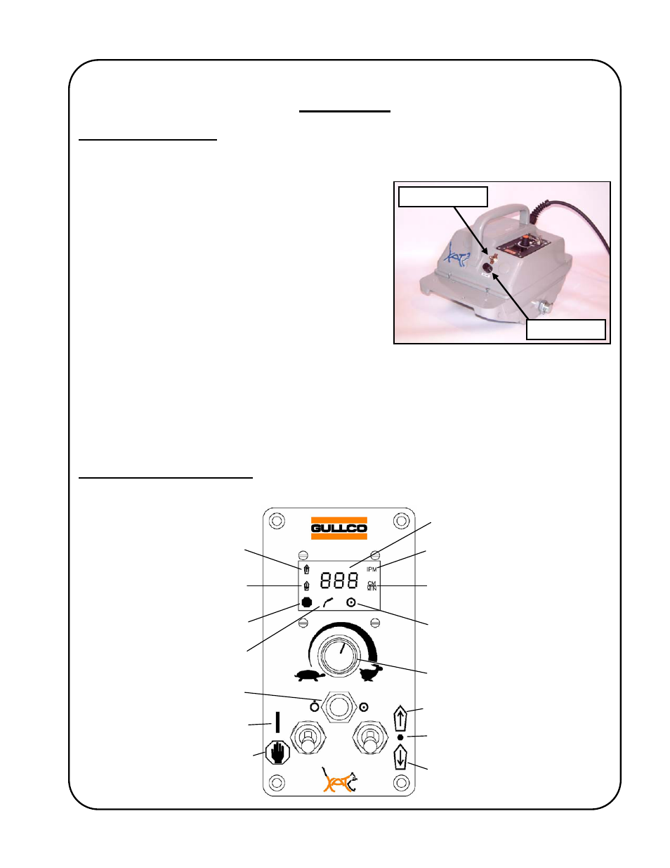 Operation | Gullco GK-200-RL User Manual | Page 9 / 50