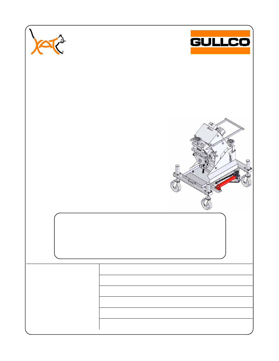 Gullco KBM-28 User Manual | 58 pages