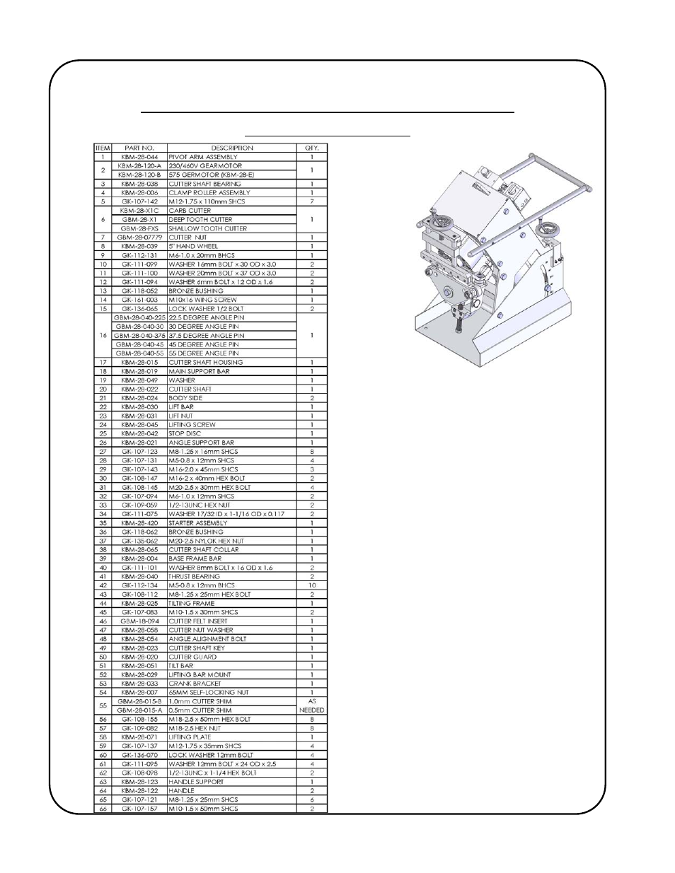 Gullco KBM-28 User Manual | Page 40 / 58