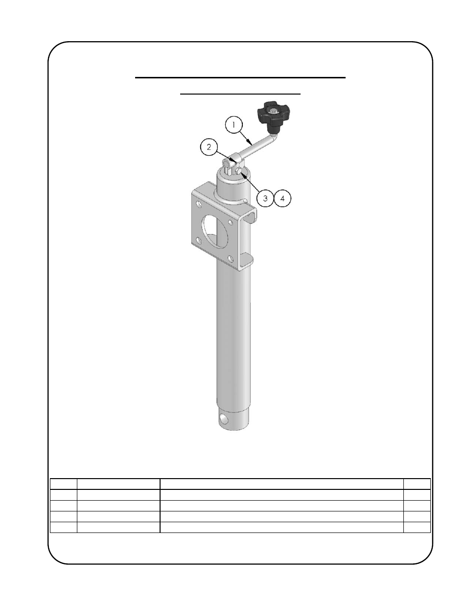 Lifting jack assembly breakdown | Gullco KBM-18U User Manual | Page 7 / 16