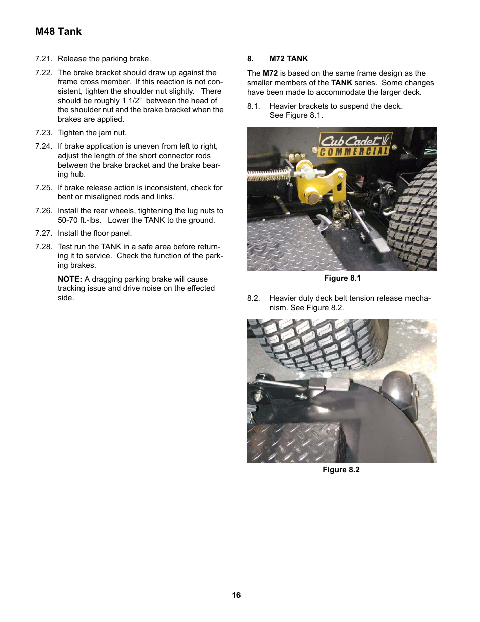 M72 tank, M48 tank | Cub Cadet M48 User Manual | Page 20 / 33