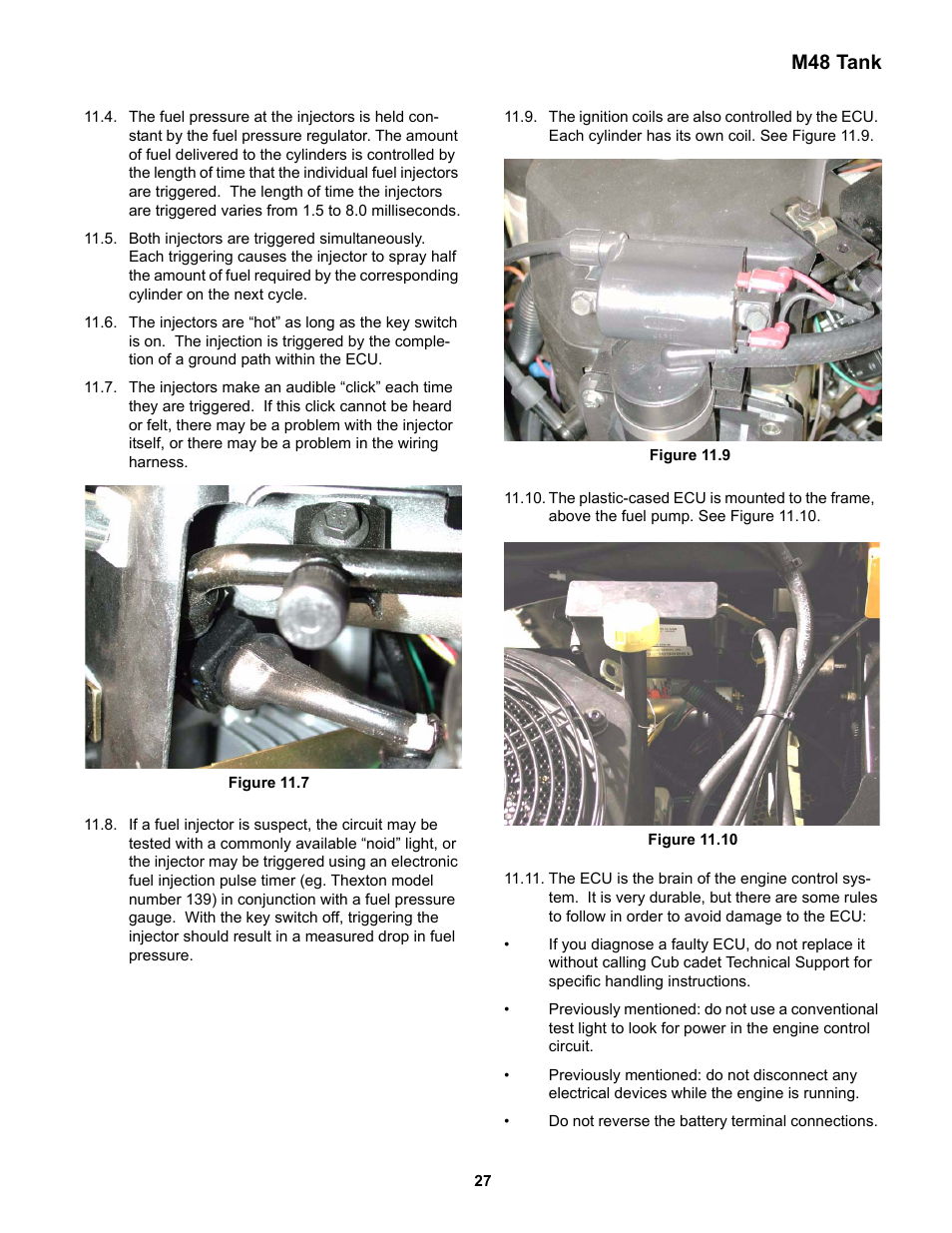 M48 tank | Cub Cadet M48 User Manual | Page 31 / 33