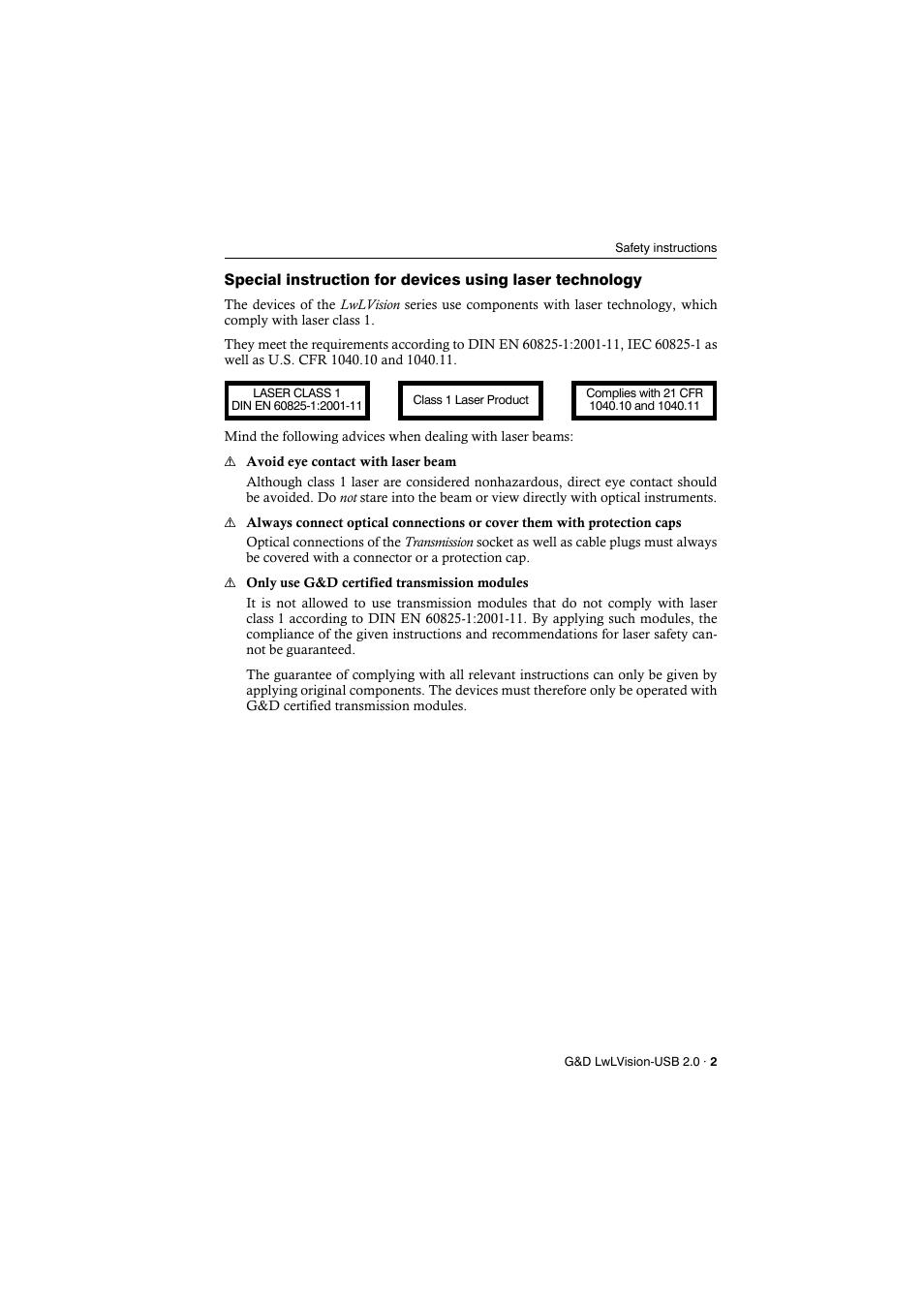 Guntermann & Drunck LwLVision-USB 2.0 User Manual | Page 5 / 24