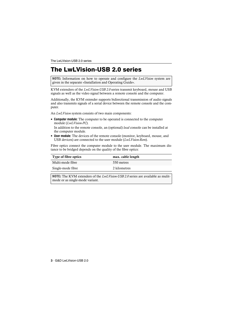 The lwlvision-usb 2.0 series | Guntermann & Drunck LwLVision-USB 2.0 User Manual | Page 6 / 24