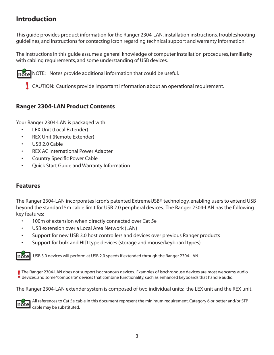 Introduction | Guntermann & Drunck USB 2.0 Ranger 2304-LAN User Manual | Page 4 / 20