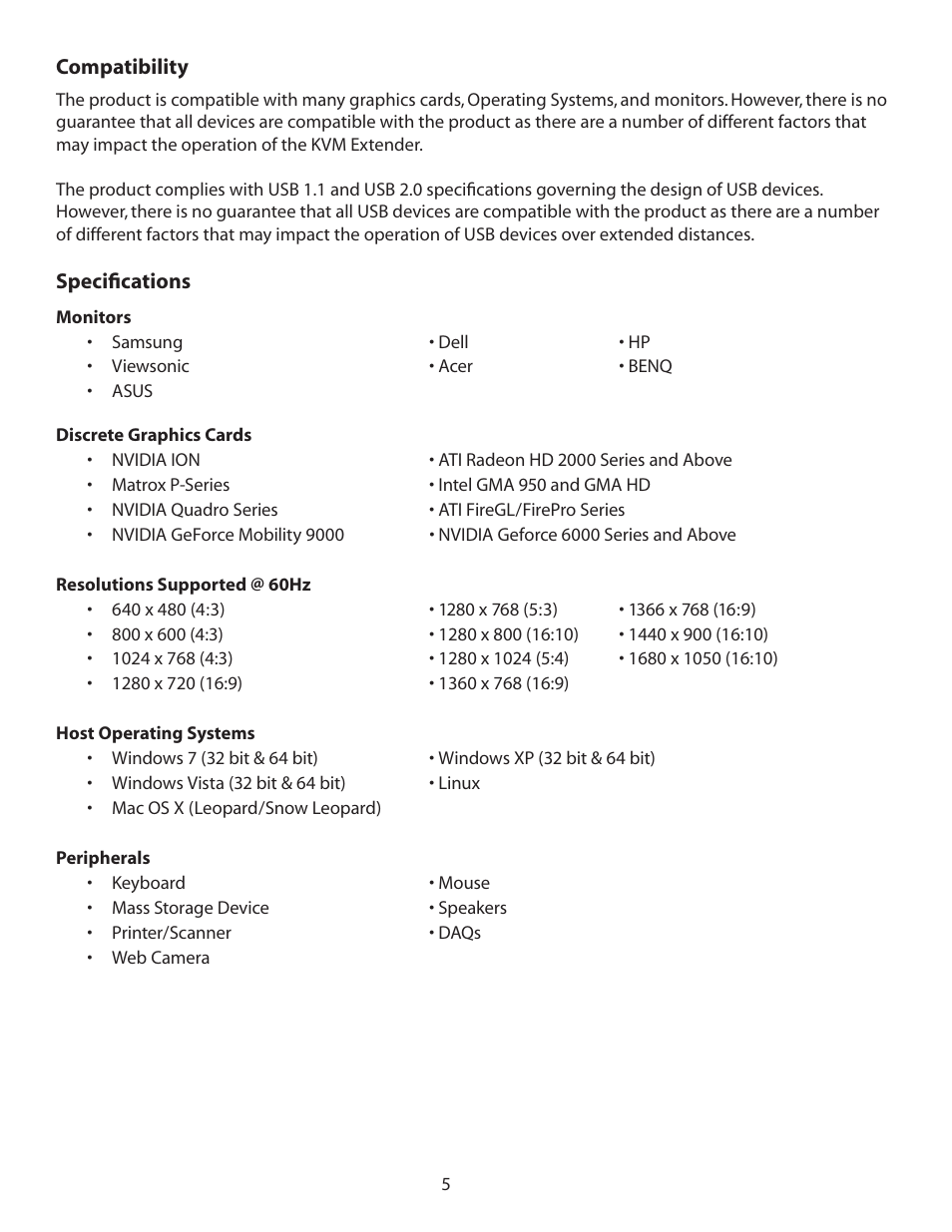 Guntermann & Drunck USB 2.0 Extender EL 4500 User Manual | Page 5 / 17