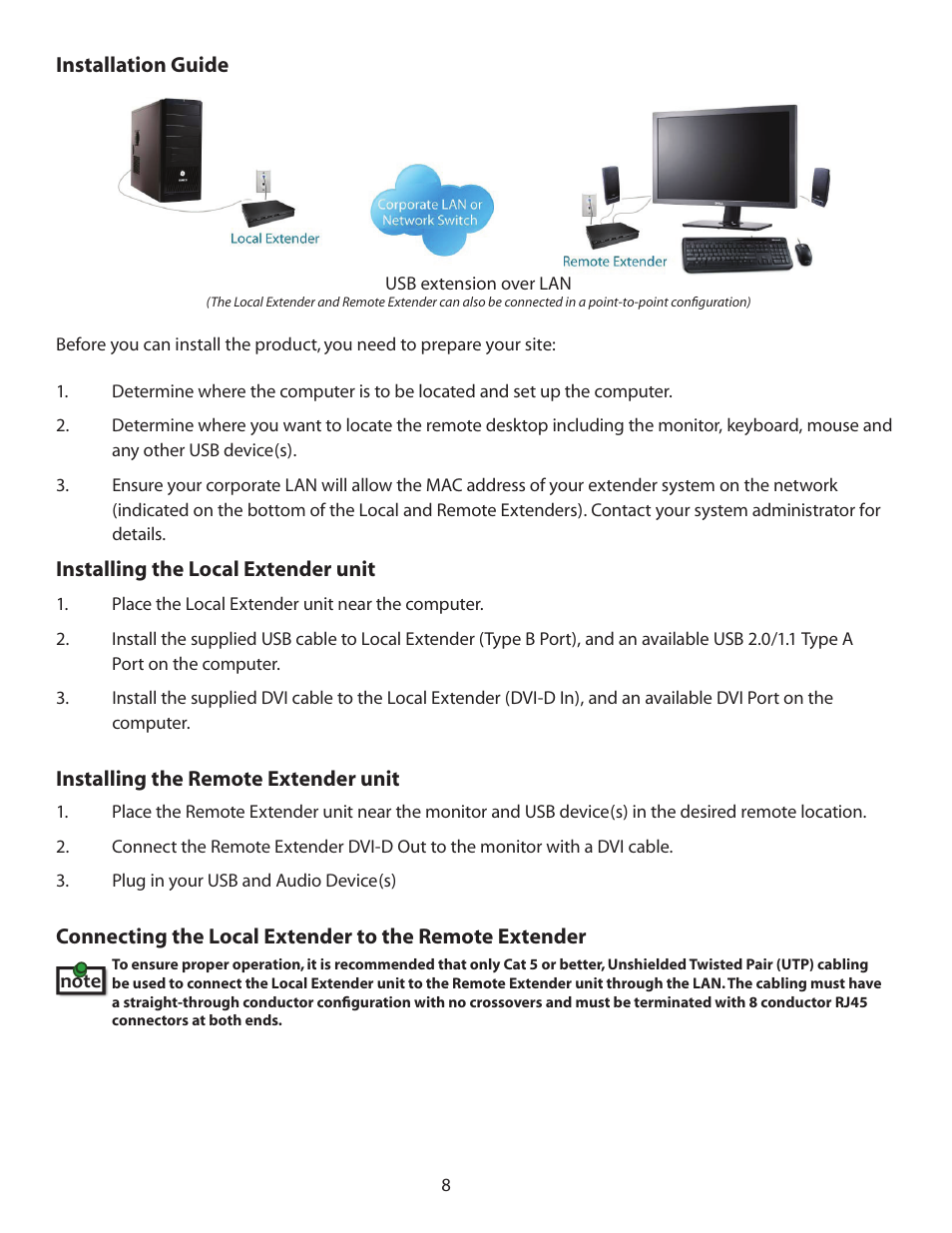 Guntermann & Drunck USB 2.0 Extender EL 4500 User Manual | Page 8 / 17