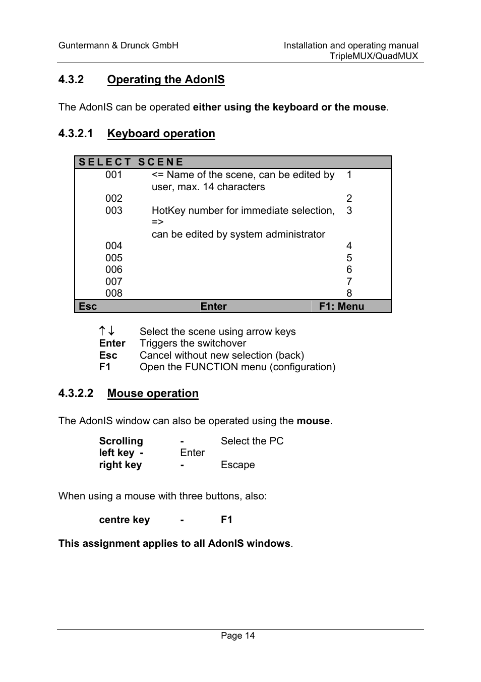 Guntermann & Drunck TripleMUX User Manual | Page 14 / 40