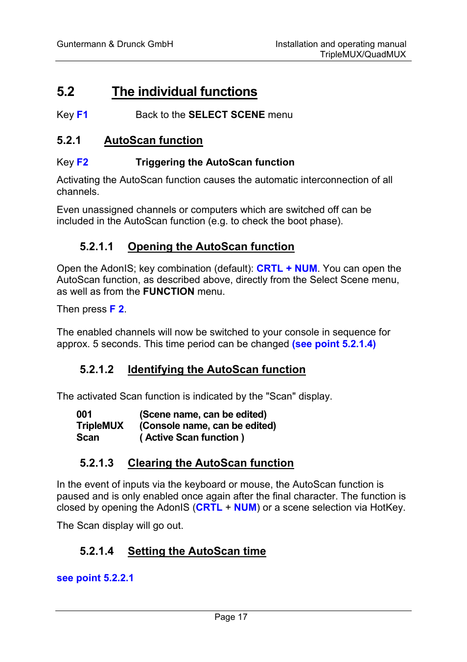 2 the individual functions | Guntermann & Drunck TripleMUX User Manual | Page 17 / 40