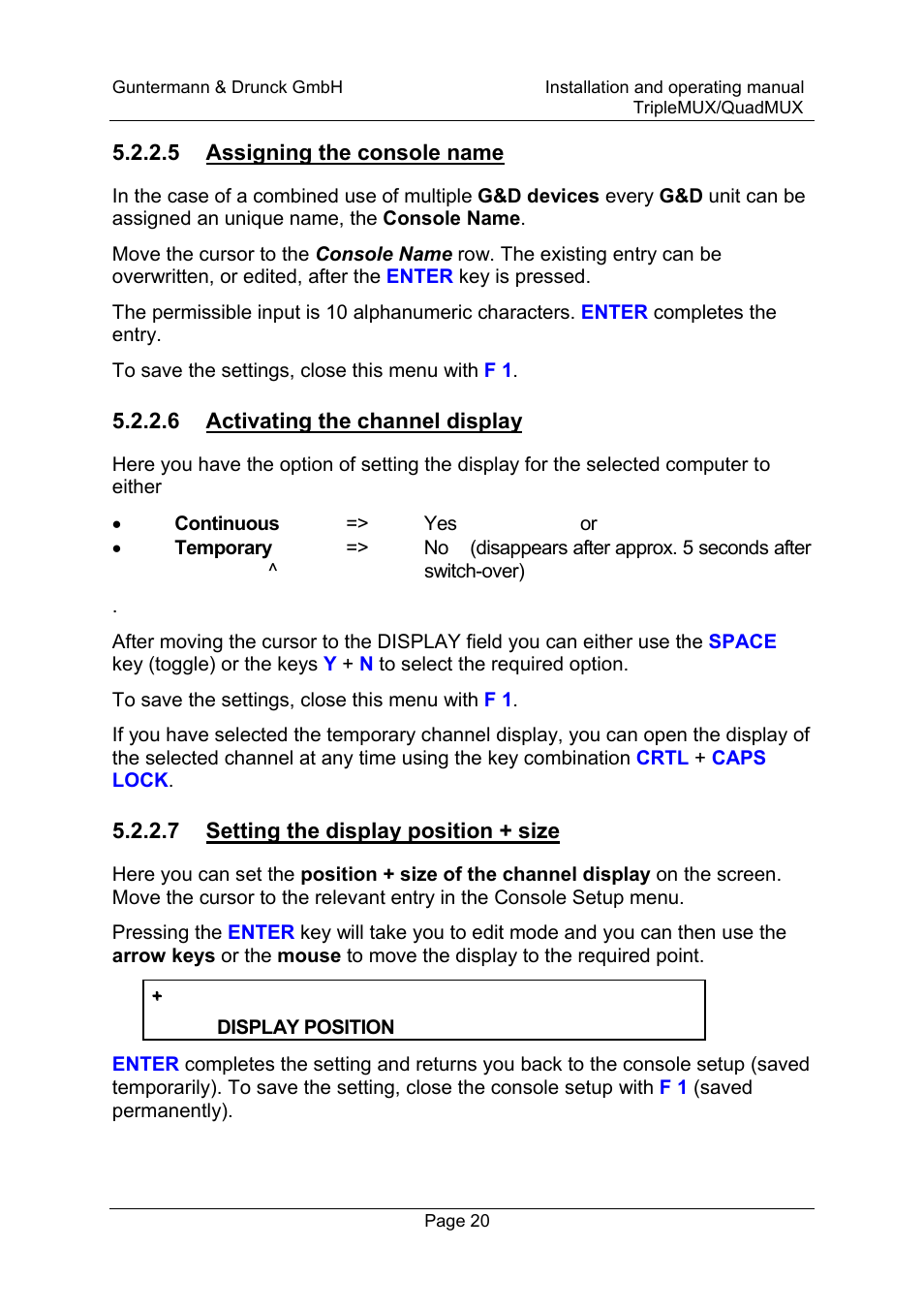 Guntermann & Drunck TripleMUX User Manual | Page 20 / 40