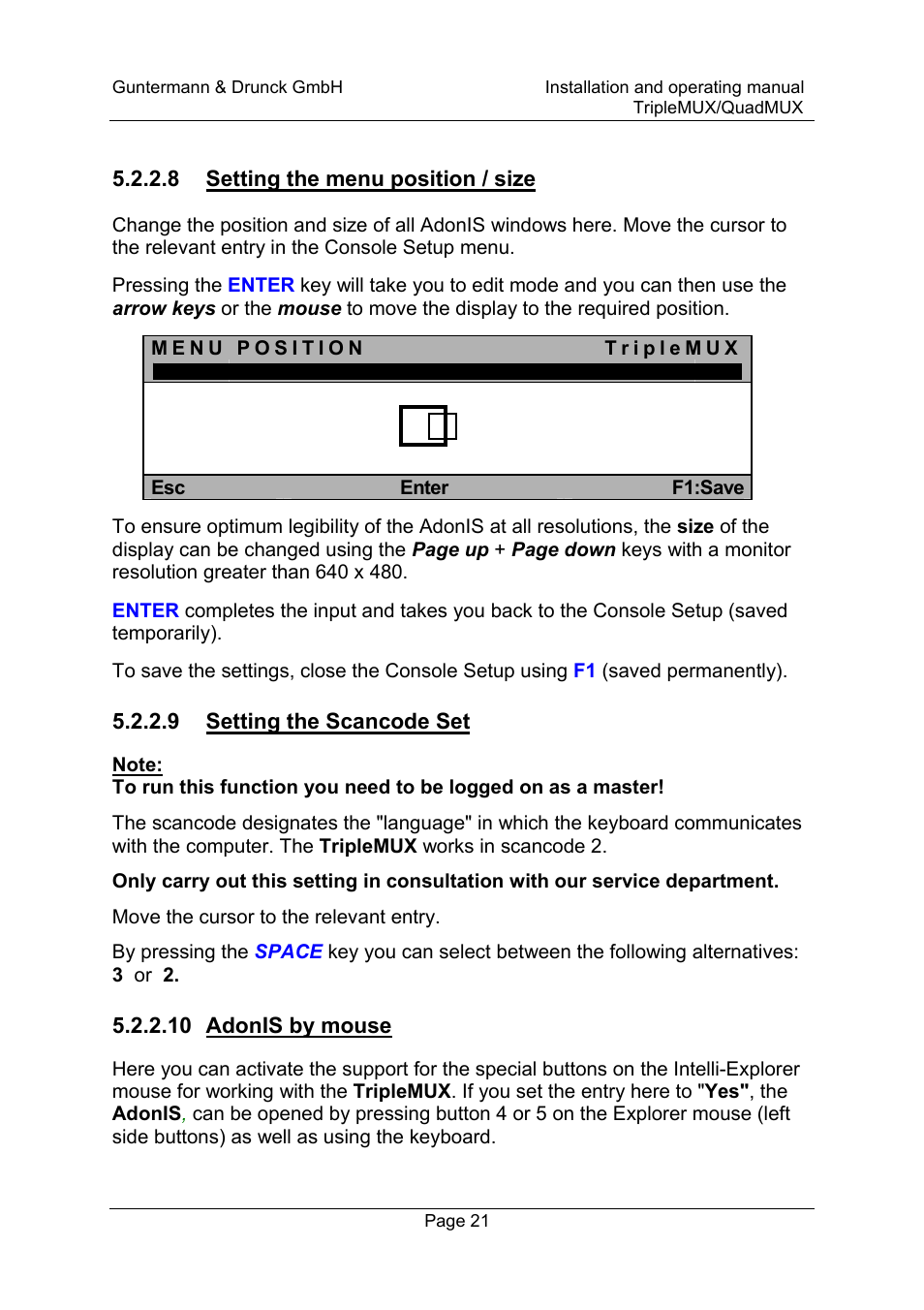 Guntermann & Drunck TripleMUX User Manual | Page 21 / 40