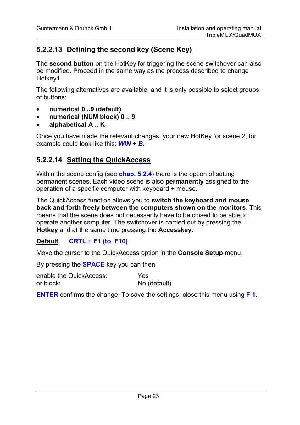 Guntermann & Drunck TripleMUX User Manual | Page 23 / 40