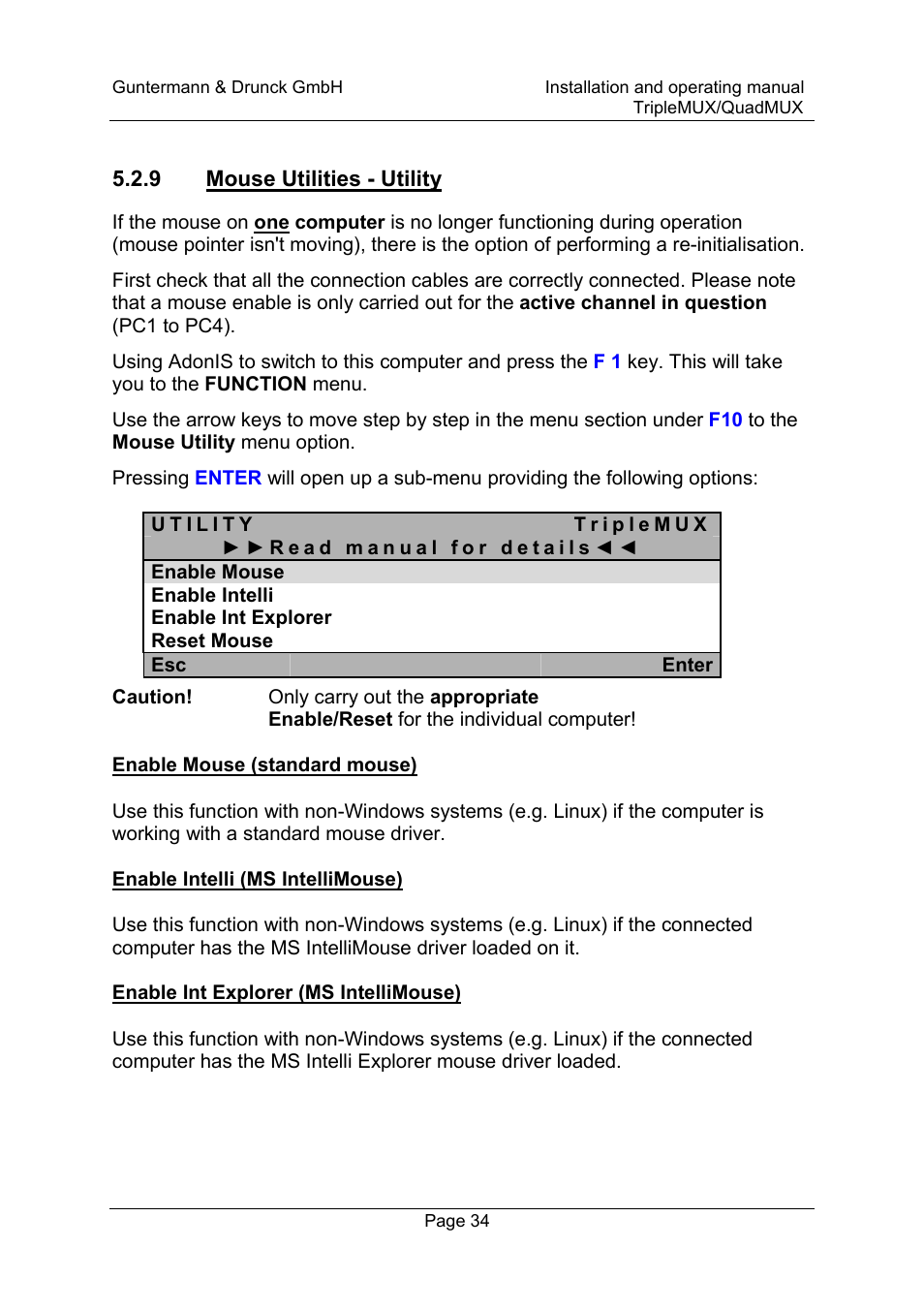 Guntermann & Drunck TripleMUX User Manual | Page 34 / 40