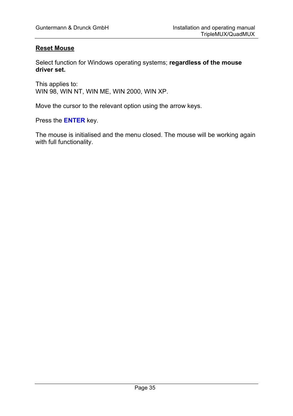 Guntermann & Drunck TripleMUX User Manual | Page 35 / 40