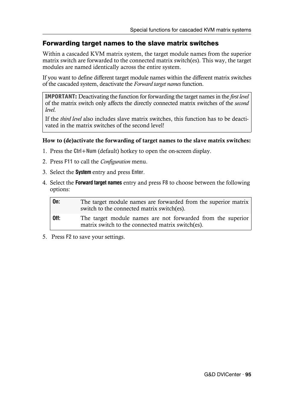 Guntermann & Drunck DVICenter DP16 Configuration and Operation User Manual | Page 103 / 152