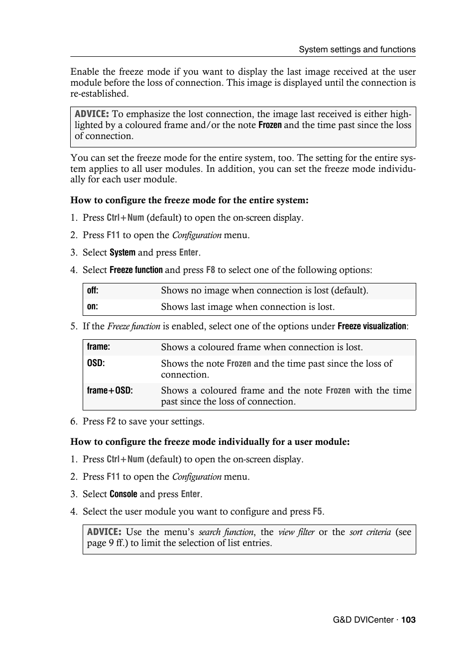 Guntermann & Drunck DVICenter DP16 Configuration and Operation User Manual | Page 111 / 152
