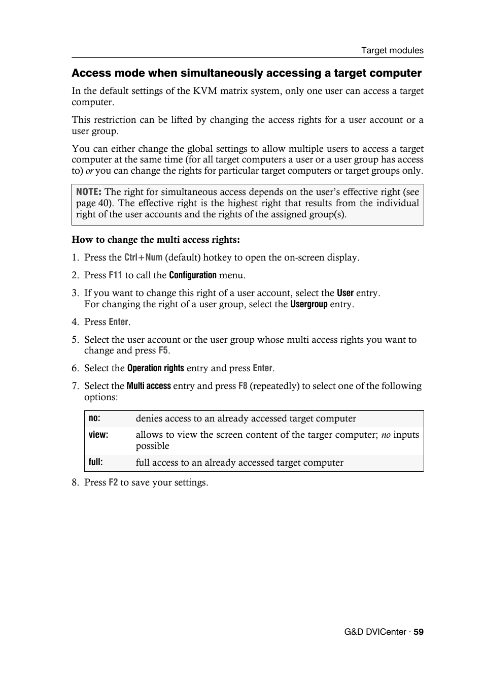 Guntermann & Drunck DVICenter DP16 Configuration and Operation User Manual | Page 67 / 152