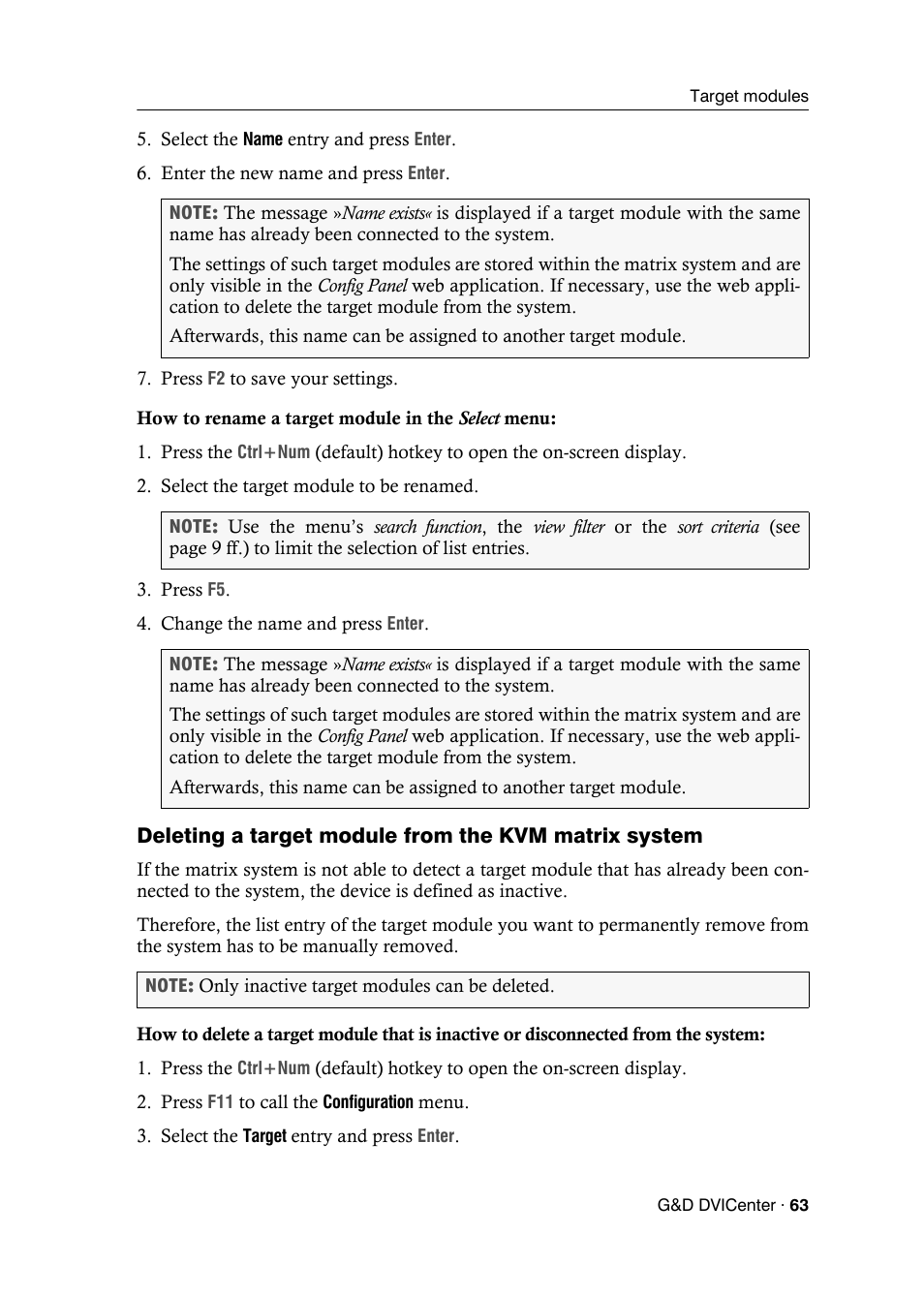 Guntermann & Drunck DVICenter DP16 Configuration and Operation User Manual | Page 71 / 152
