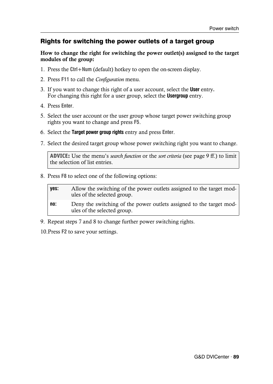 Guntermann & Drunck DVICenter DP16 Configuration and Operation User Manual | Page 97 / 152