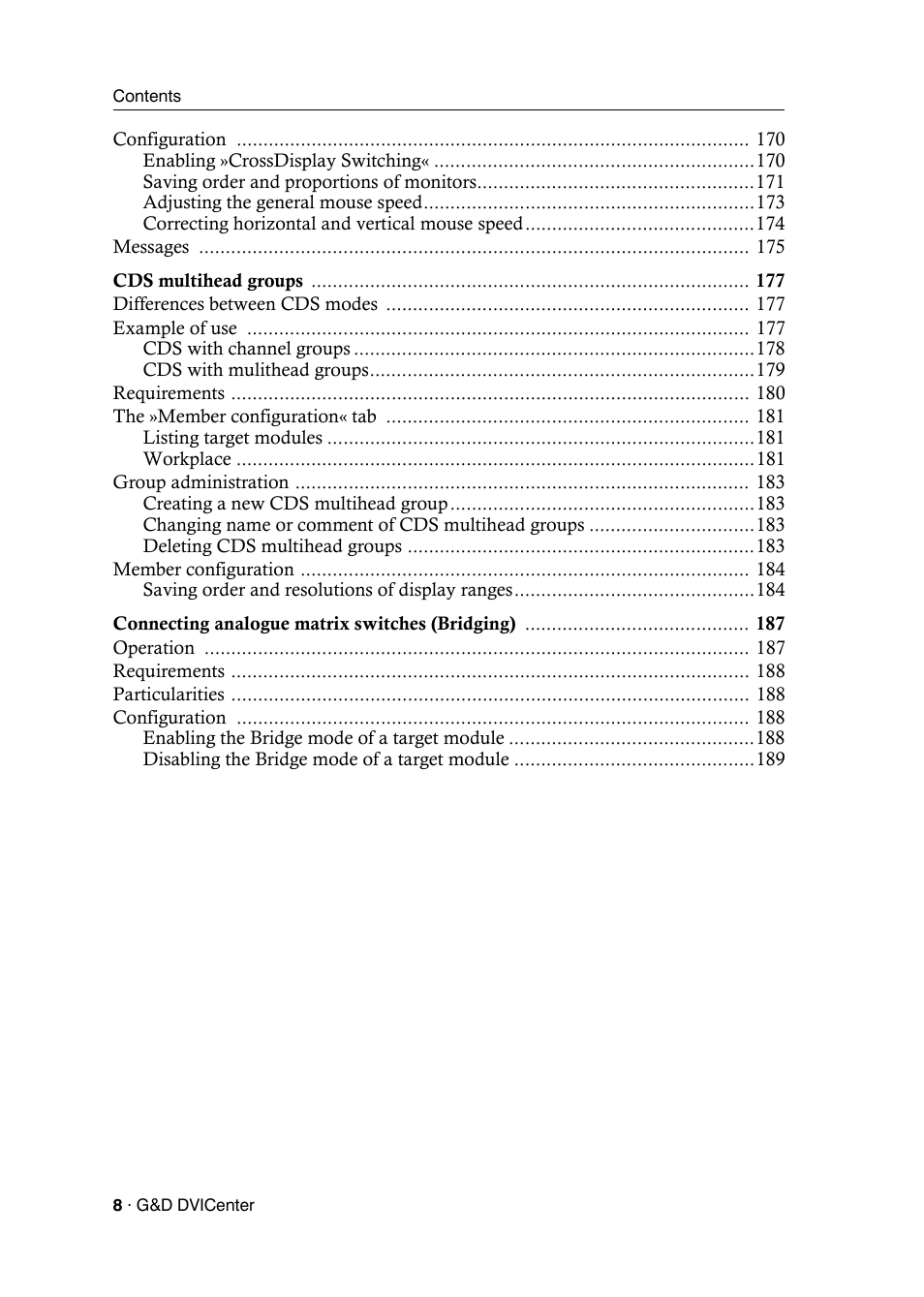Guntermann & Drunck DVICenter DP16 Config Panel User Manual | Page 10 / 196