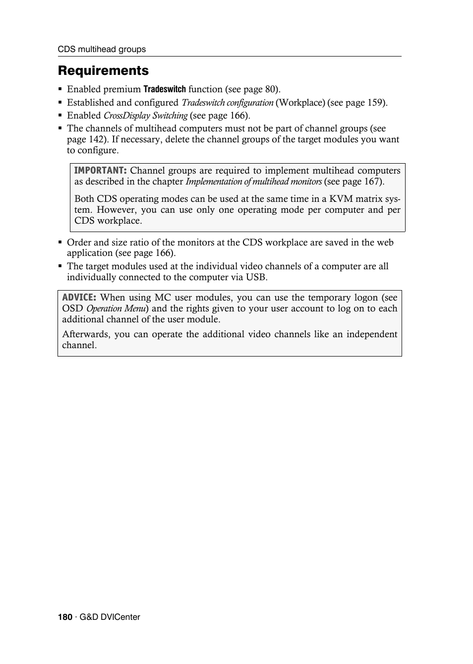 Requirements | Guntermann & Drunck DVICenter DP16 Config Panel User Manual | Page 182 / 196