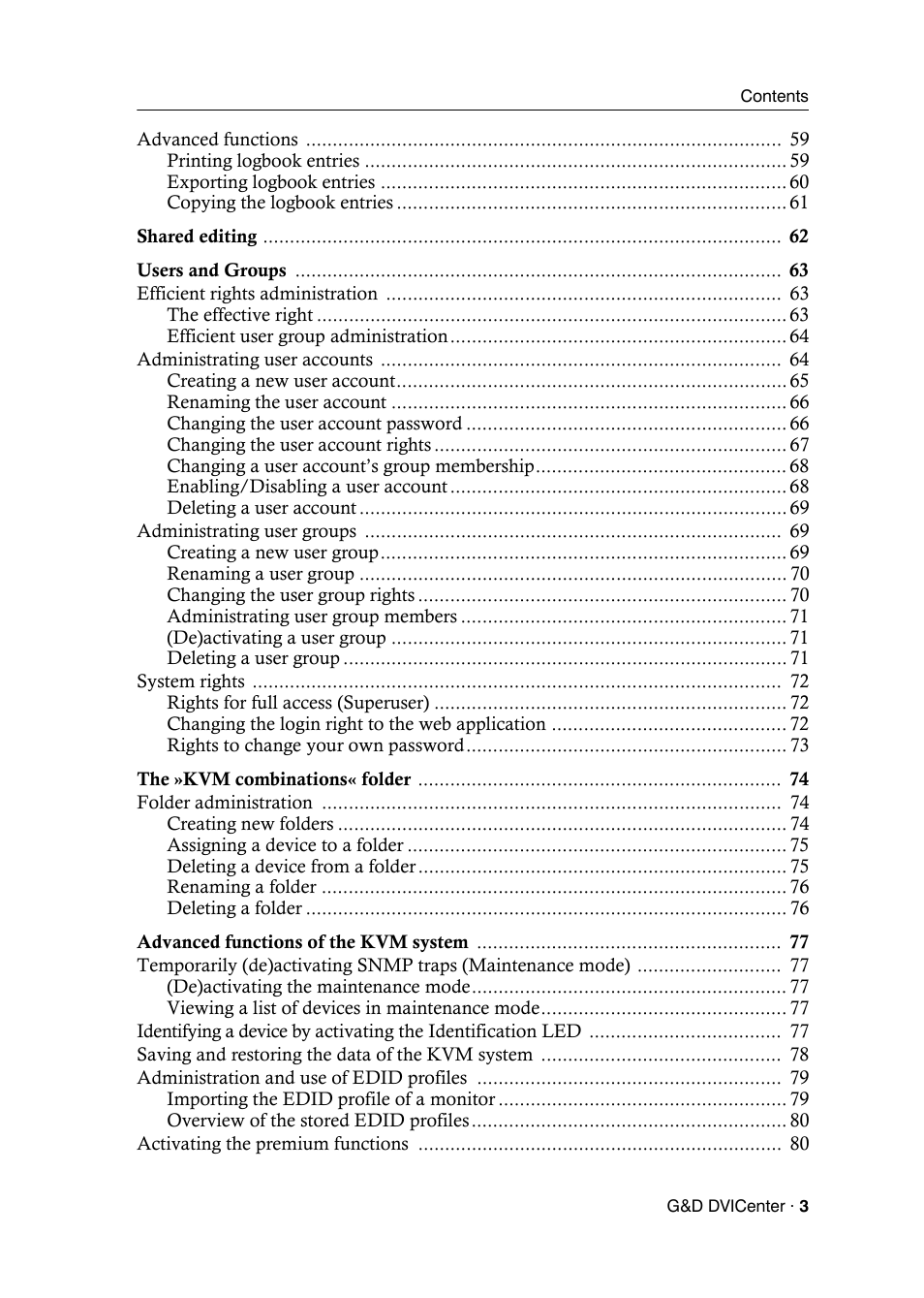 Guntermann & Drunck DVICenter DP16 Config Panel User Manual | Page 5 / 196