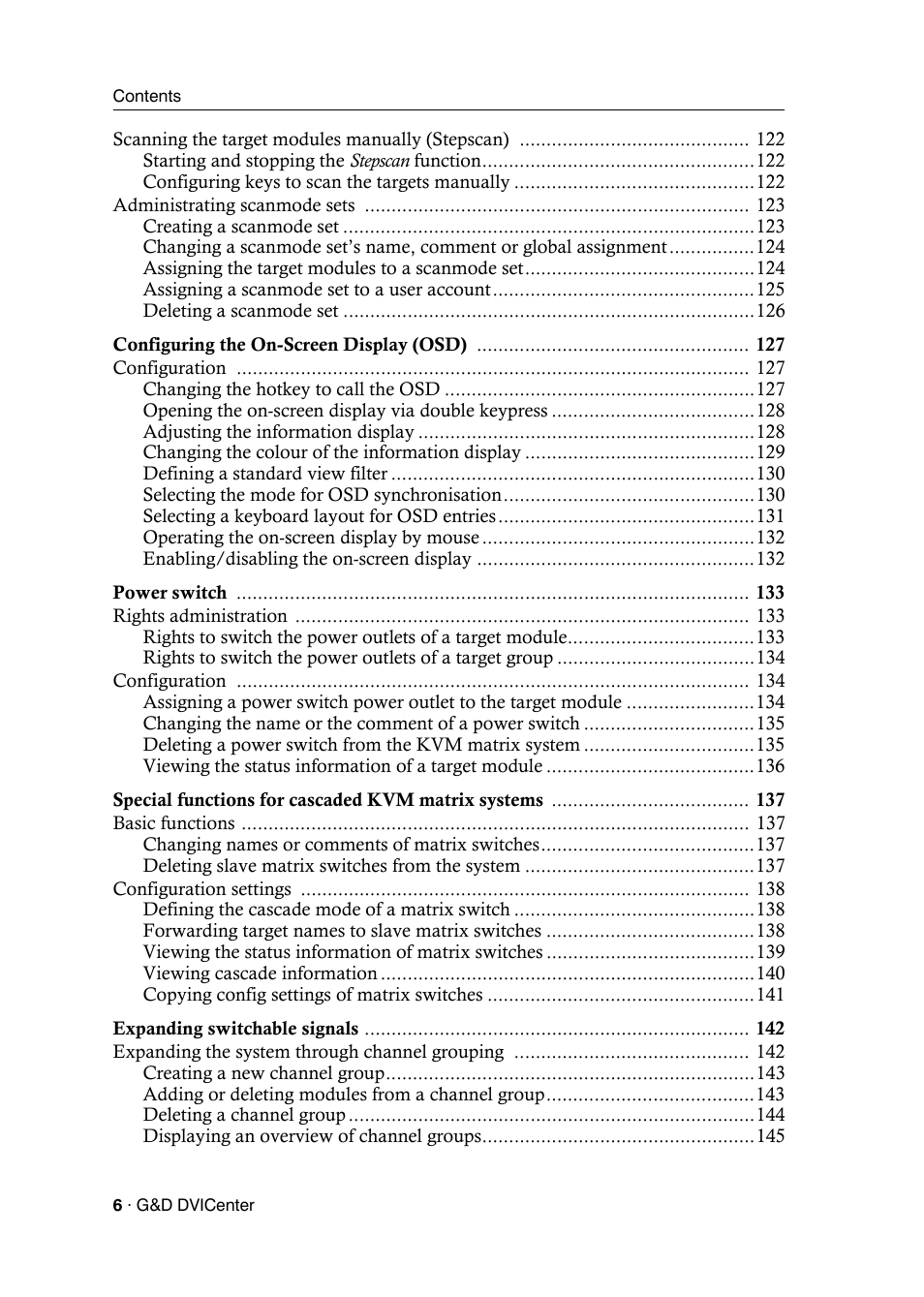 Guntermann & Drunck DVICenter DP16 Config Panel User Manual | Page 8 / 196