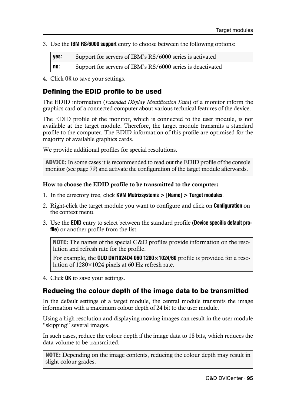 Defining the edid profile to be used | Guntermann & Drunck DVICenter DP16 Config Panel User Manual | Page 97 / 196