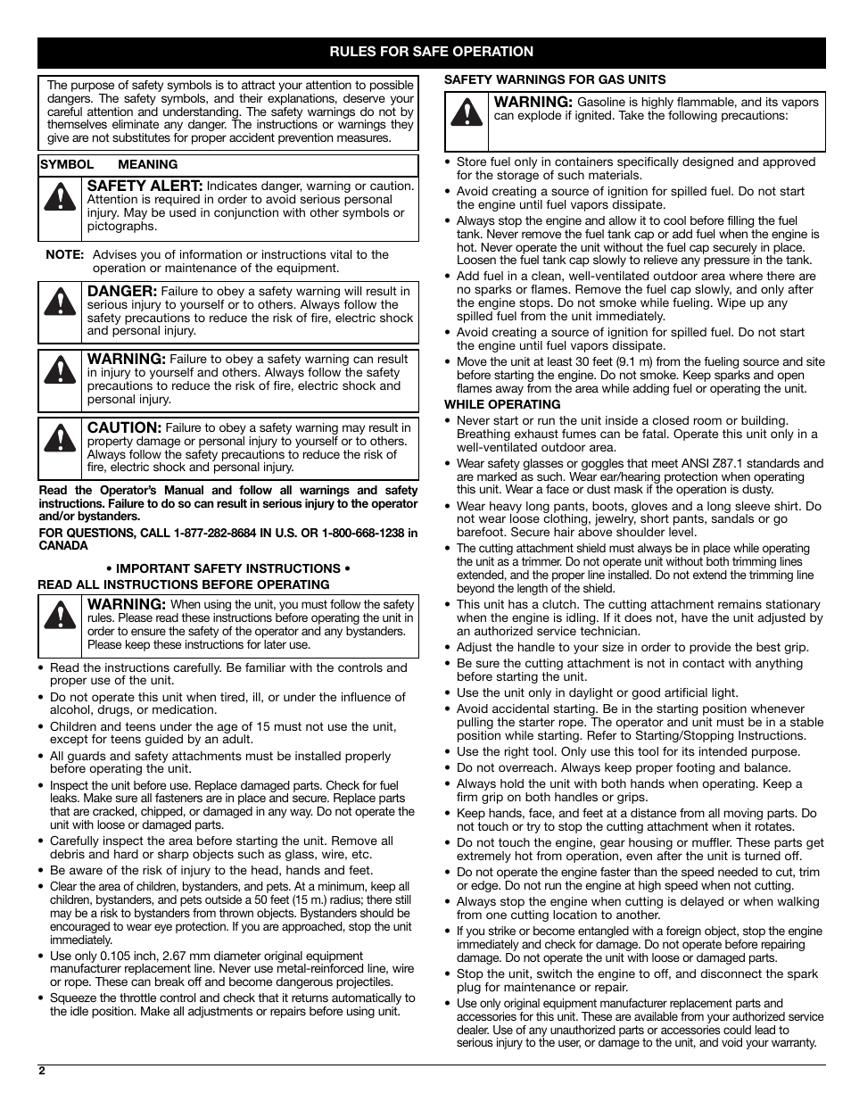 Cub Cadet CC4125 User Manual | Page 2 / 20