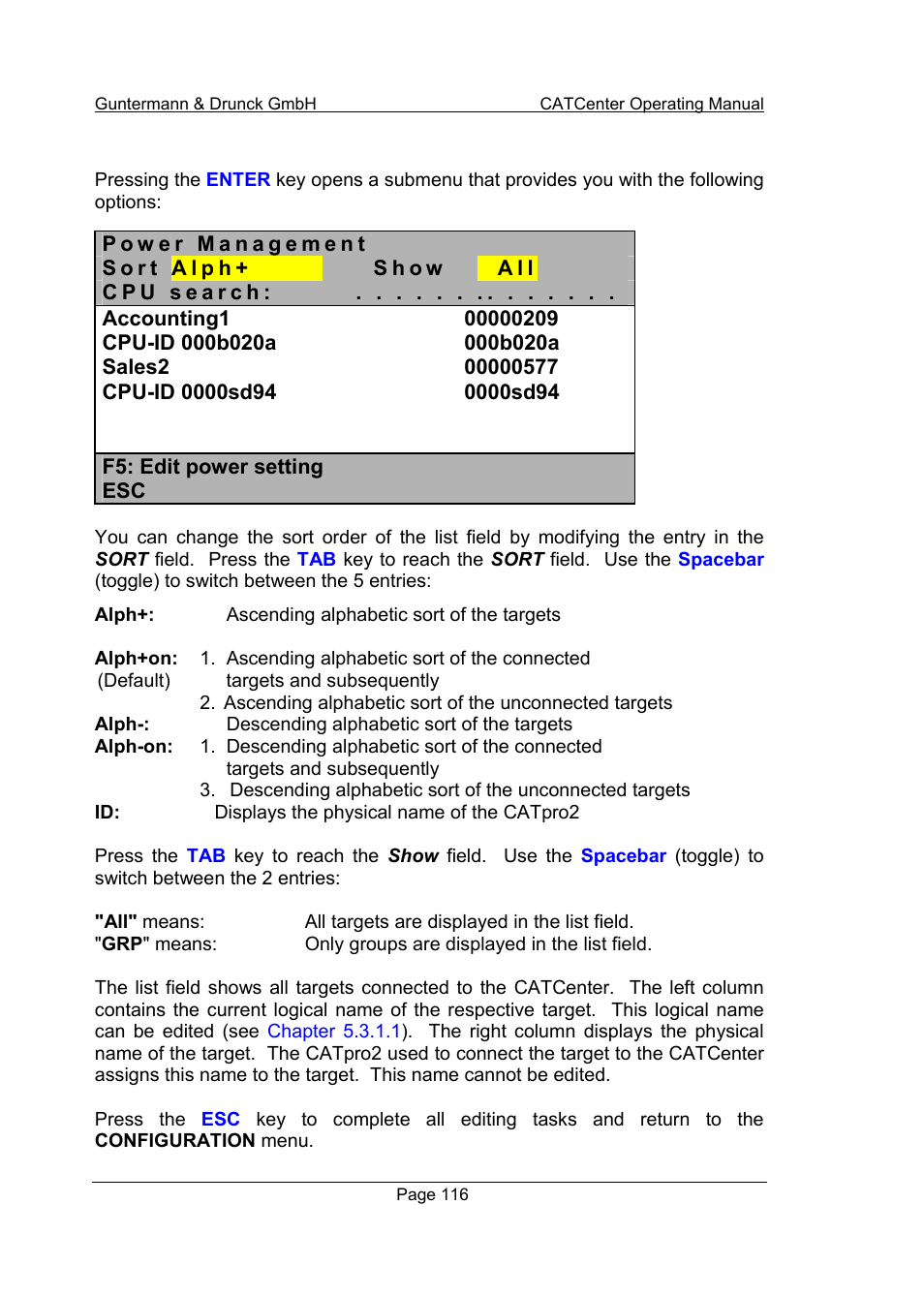 Guntermann & Drunck CATCenter X systems Operation User Manual | Page 116 / 132