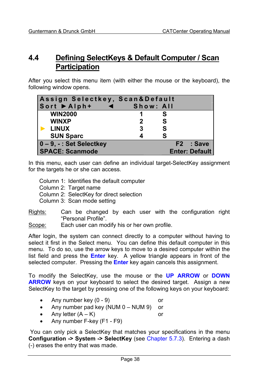 Guntermann & Drunck CATCenter X systems Operation User Manual | Page 38 / 132