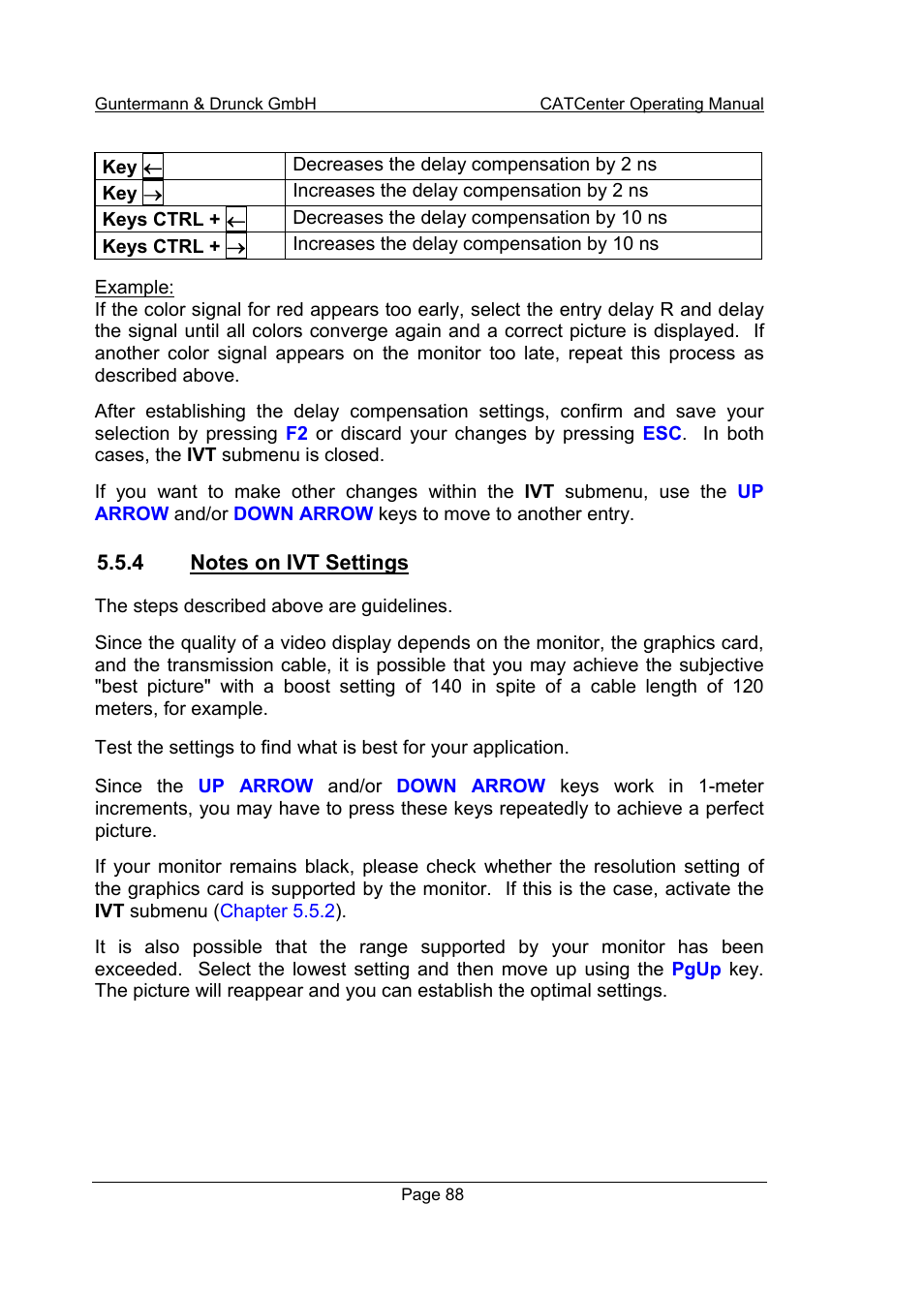 4 notes on ivt settings | Guntermann & Drunck CATCenter X systems Operation User Manual | Page 88 / 132