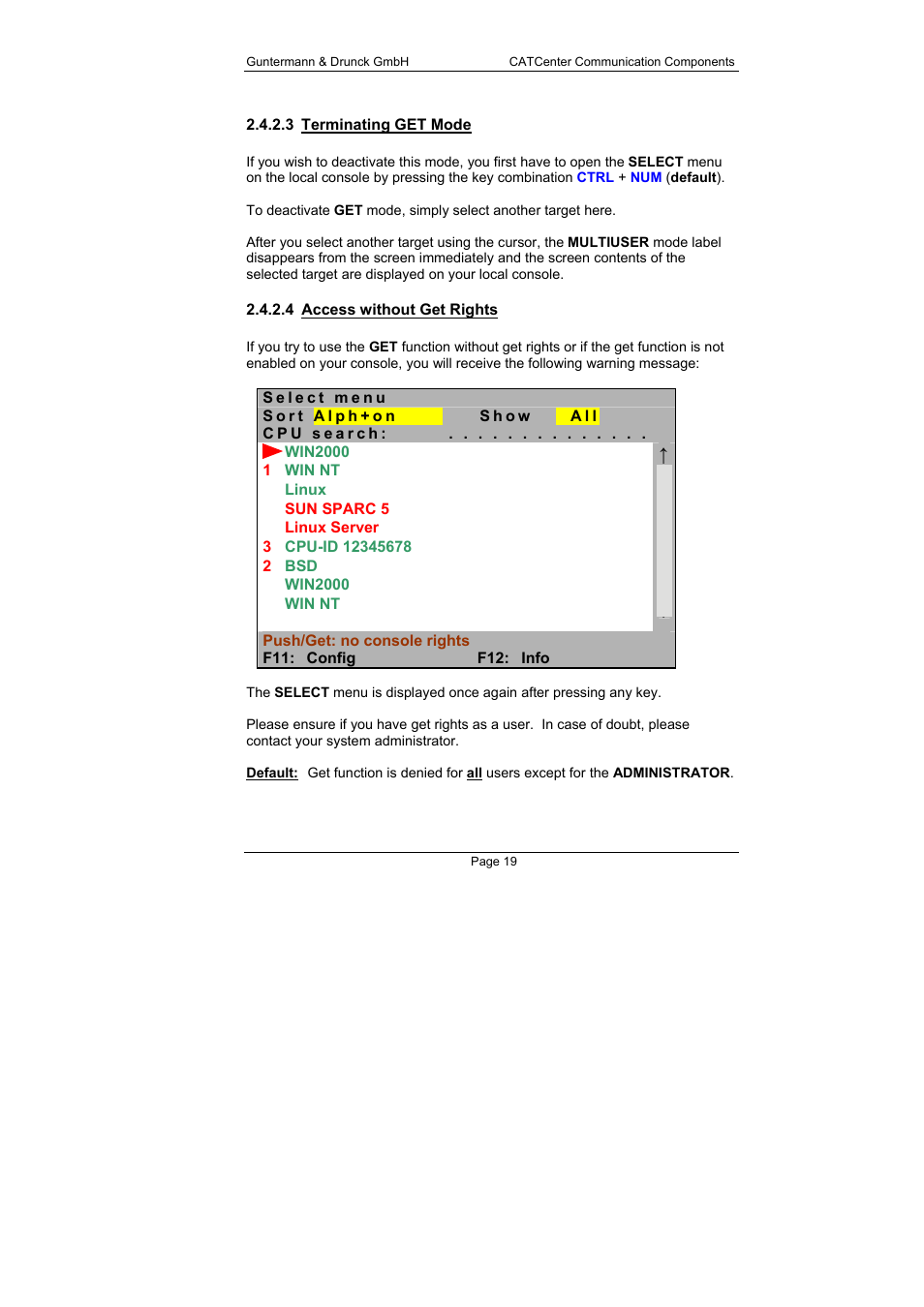 Guntermann & Drunck CATCenter X systems Communicaton modules User Manual | Page 19 / 36