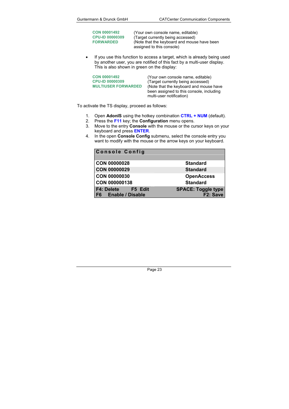 Guntermann & Drunck CATCenter X systems Communicaton modules User Manual | Page 23 / 36