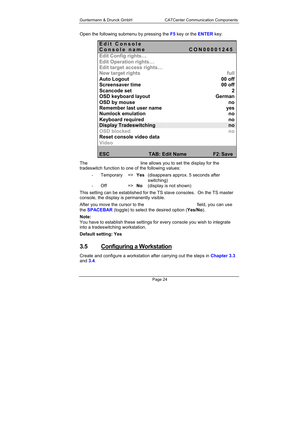 5 configuring a workstation | Guntermann & Drunck CATCenter X systems Communicaton modules User Manual | Page 24 / 36