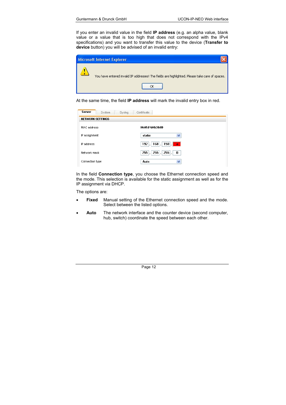 Guntermann & Drunck UCON-IP-NEO Web Interface User Manual | Page 12 / 48