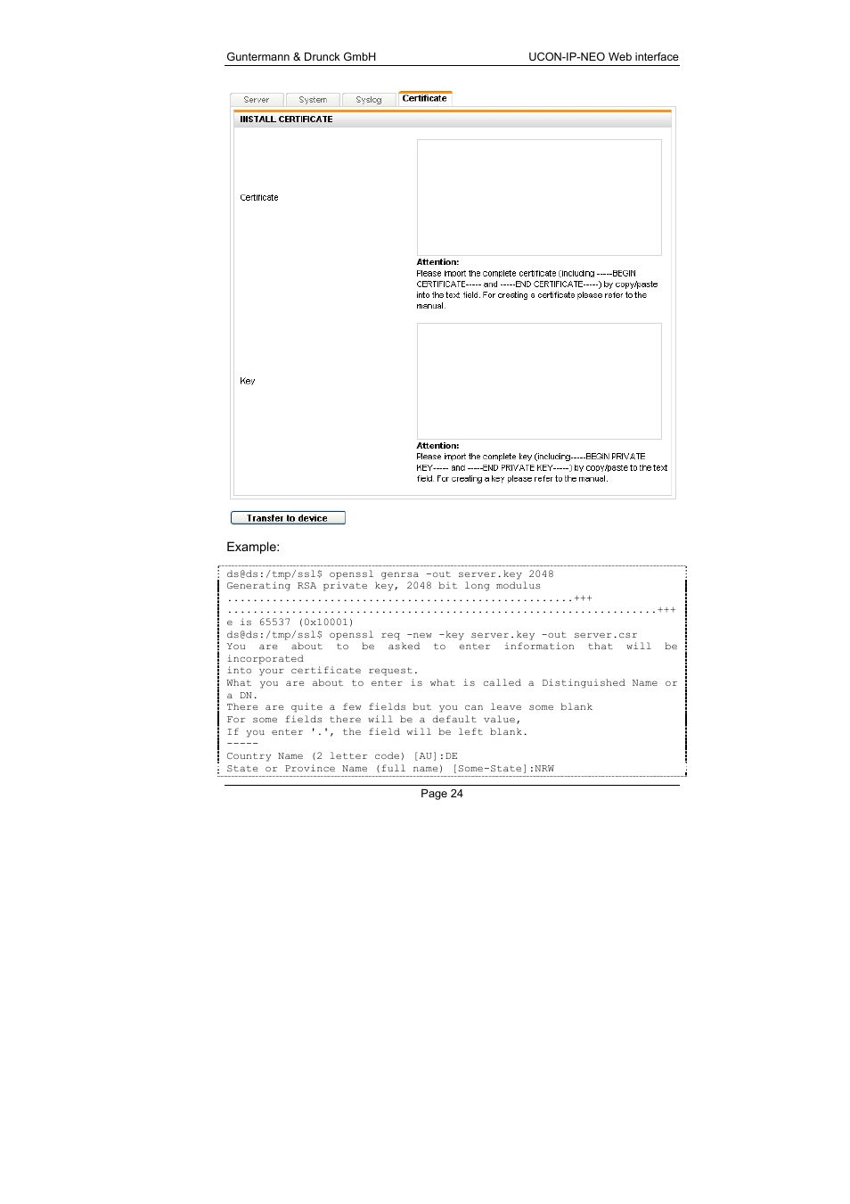 Guntermann & Drunck UCON-IP-NEO Web Interface User Manual | Page 24 / 48