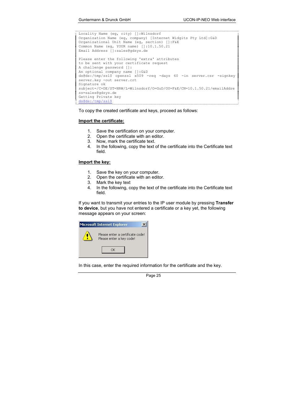 Guntermann & Drunck UCON-IP-NEO Web Interface User Manual | Page 25 / 48