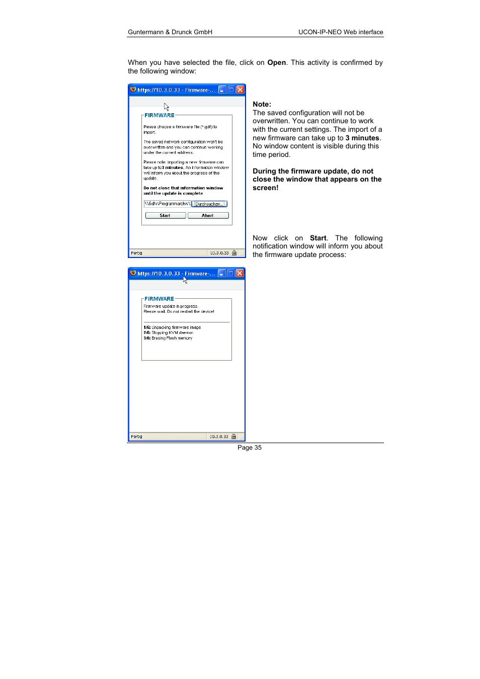 Guntermann & Drunck UCON-IP-NEO Web Interface User Manual | Page 35 / 48