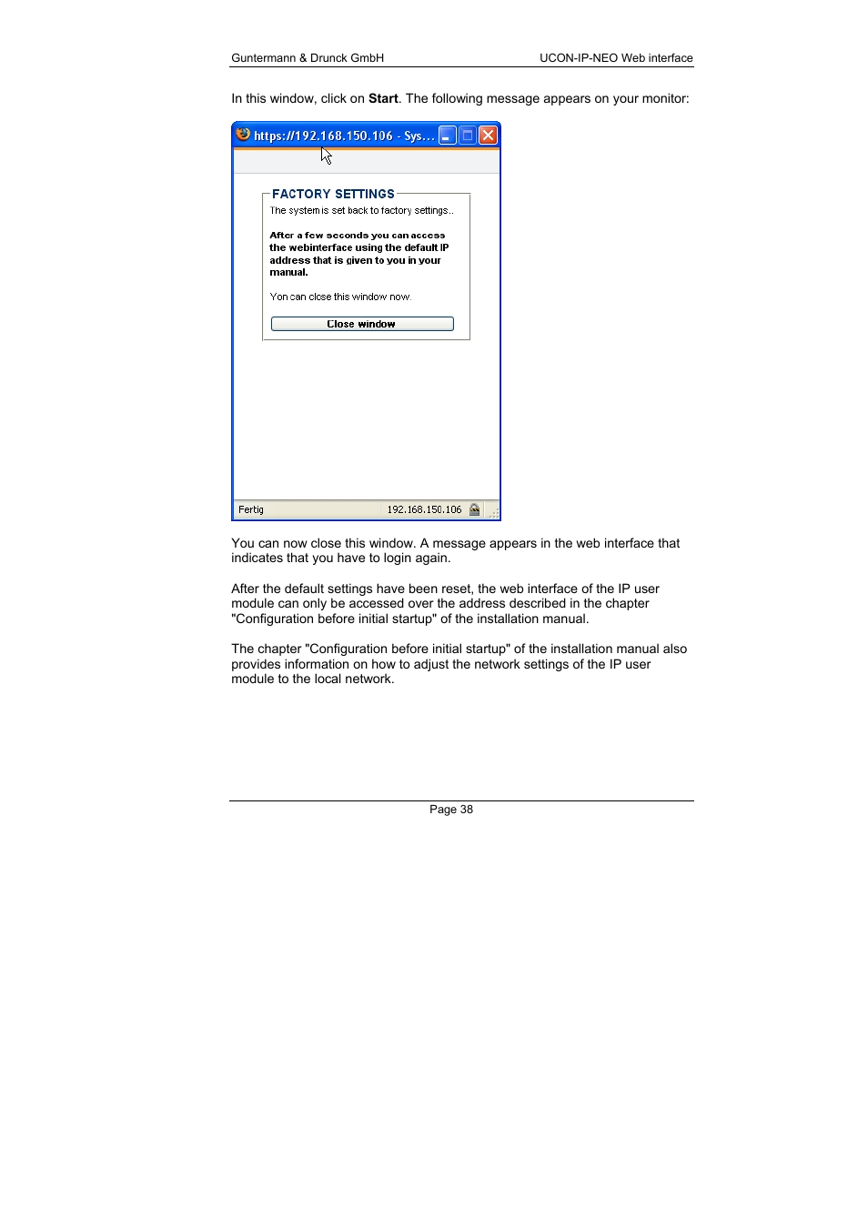 Guntermann & Drunck UCON-IP-NEO Web Interface User Manual | Page 38 / 48