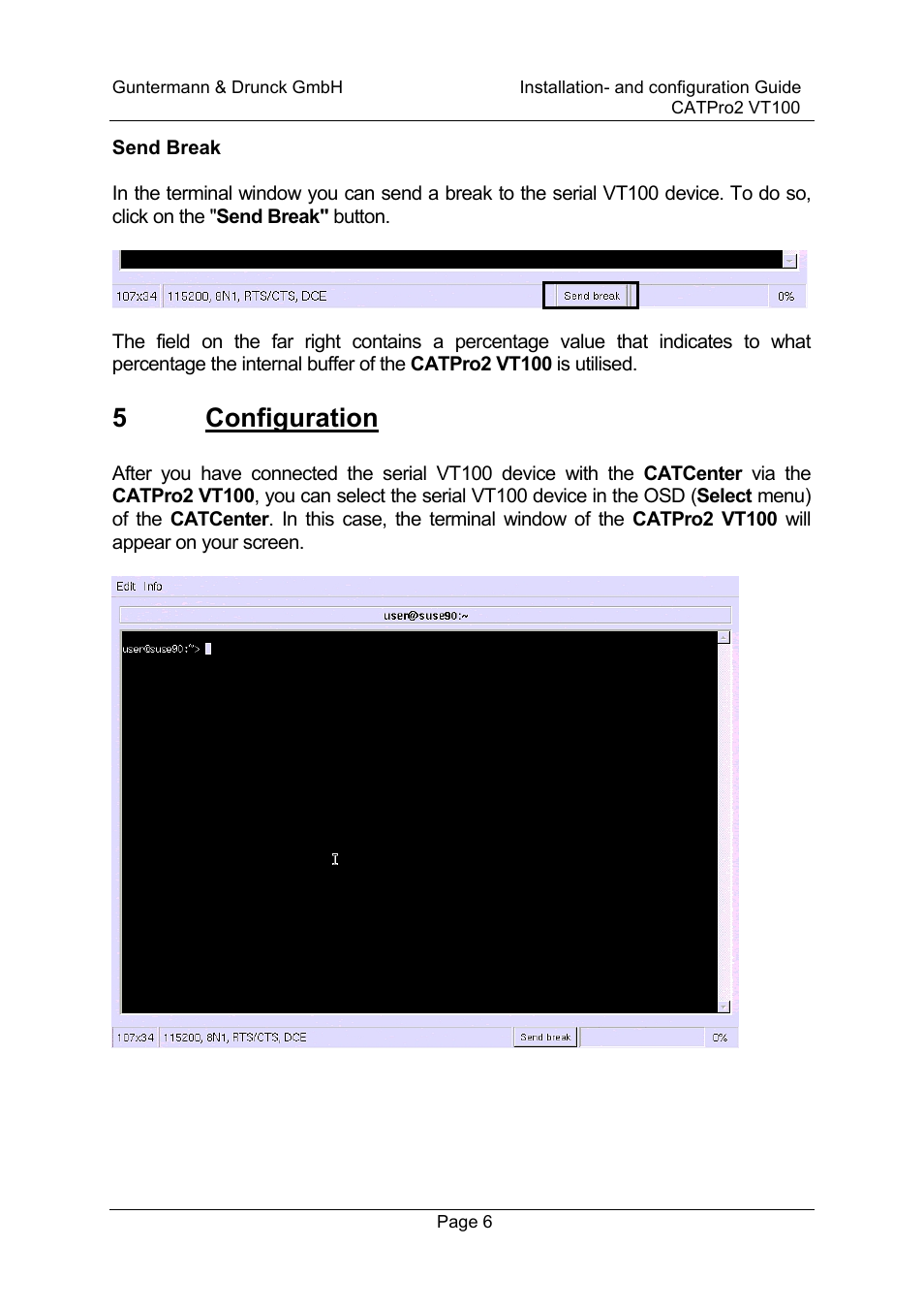 5 configuration | Guntermann & Drunck CATpro2-VT100 User Manual | Page 6 / 20